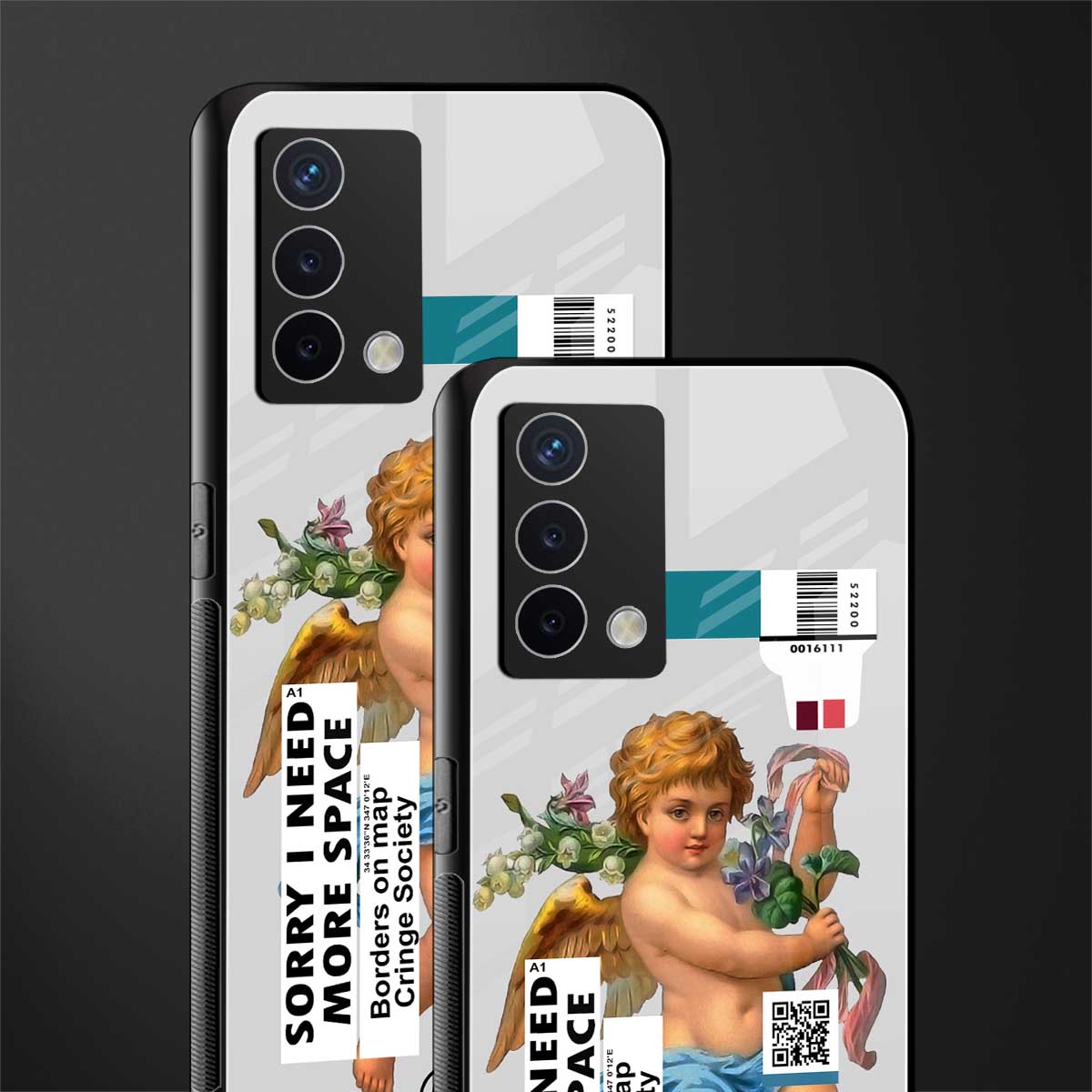 cringe society back phone cover | glass case for oppo a74 4g