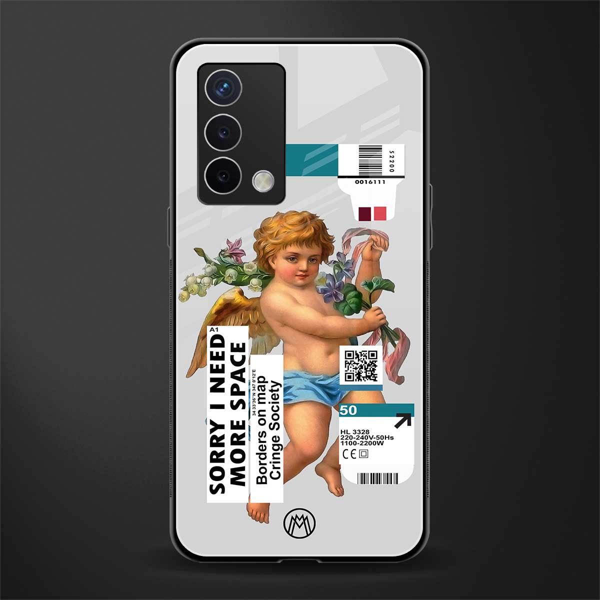 cringe society back phone cover | glass case for oppo a74 4g