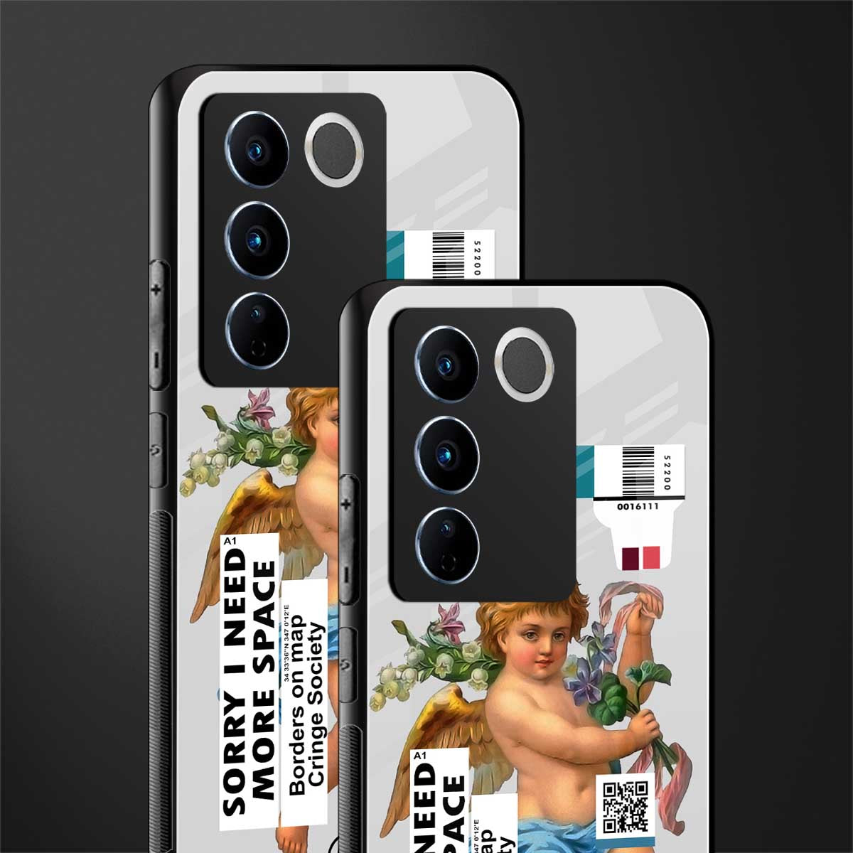 cringe society back phone cover | glass case for vivo v27 pro 5g
