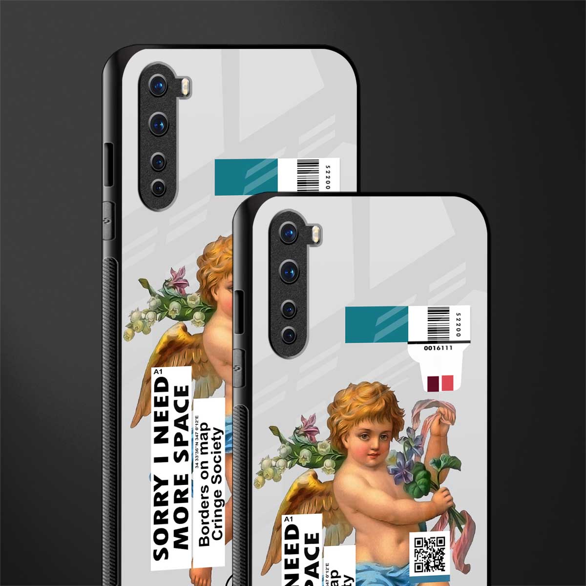 cringe society glass case for oneplus nord ac2001 image-2