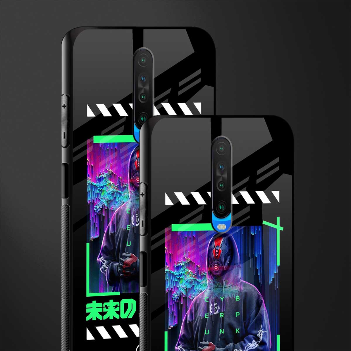 cyberpunk glass case for poco x2 image-2