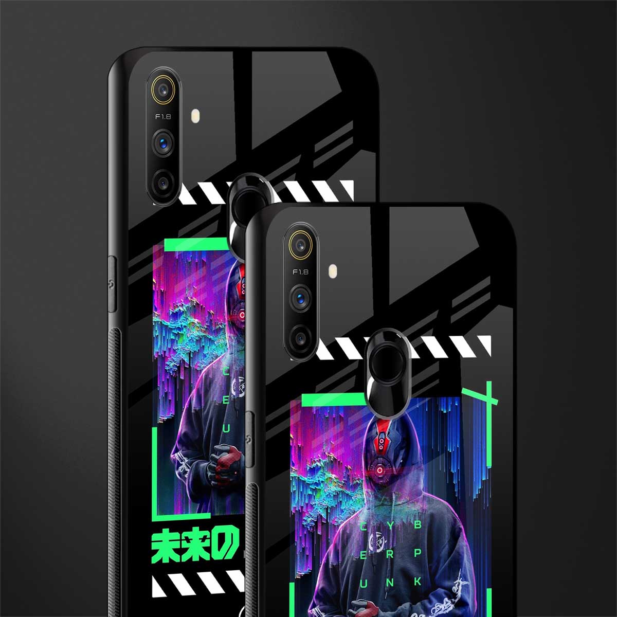 cyberpunk glass case for realme narzo 10a image-2