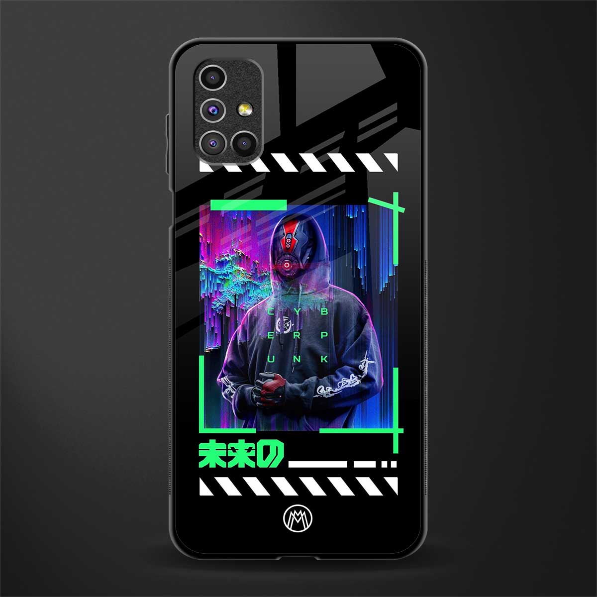 cyberpunk glass case for samsung galaxy m51 image