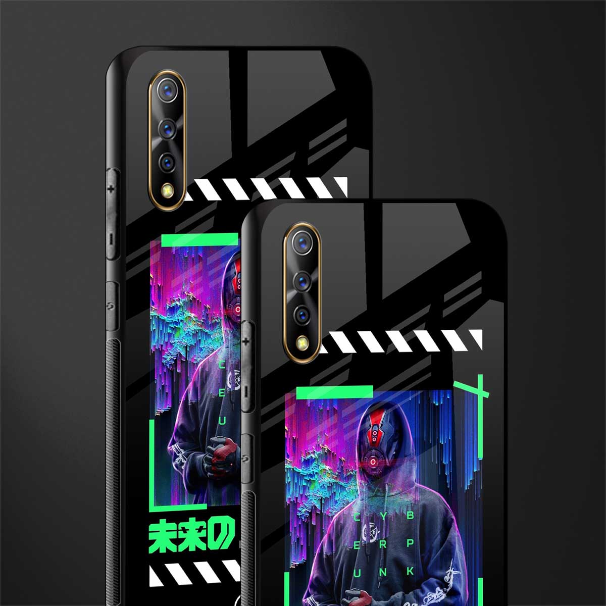 cyberpunk glass case for vivo s1 image-2