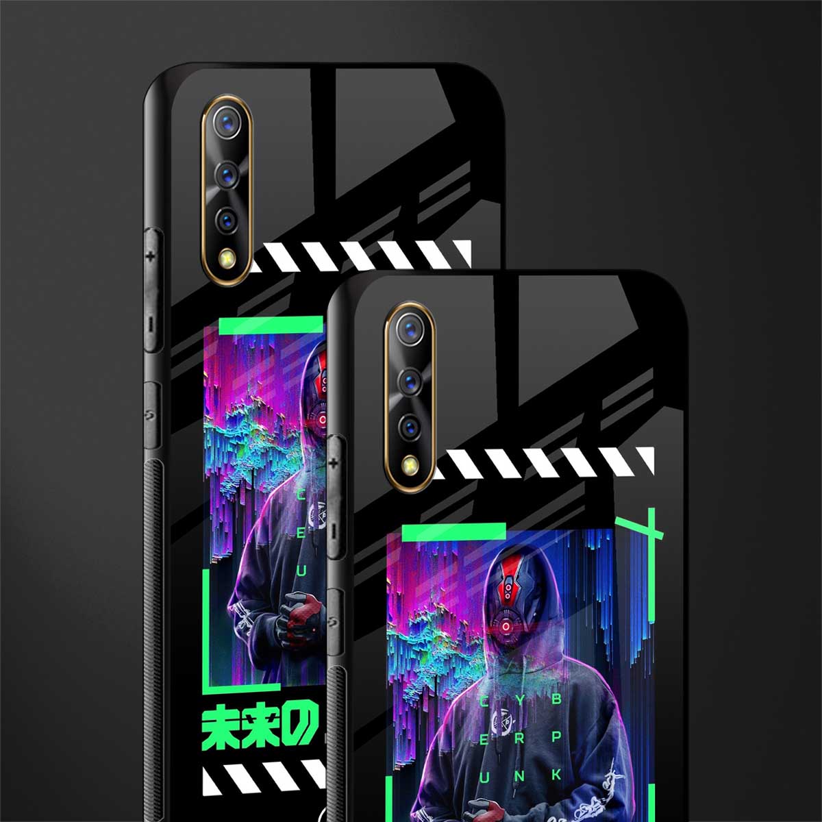 cyberpunk glass case for vivo z1x image-2