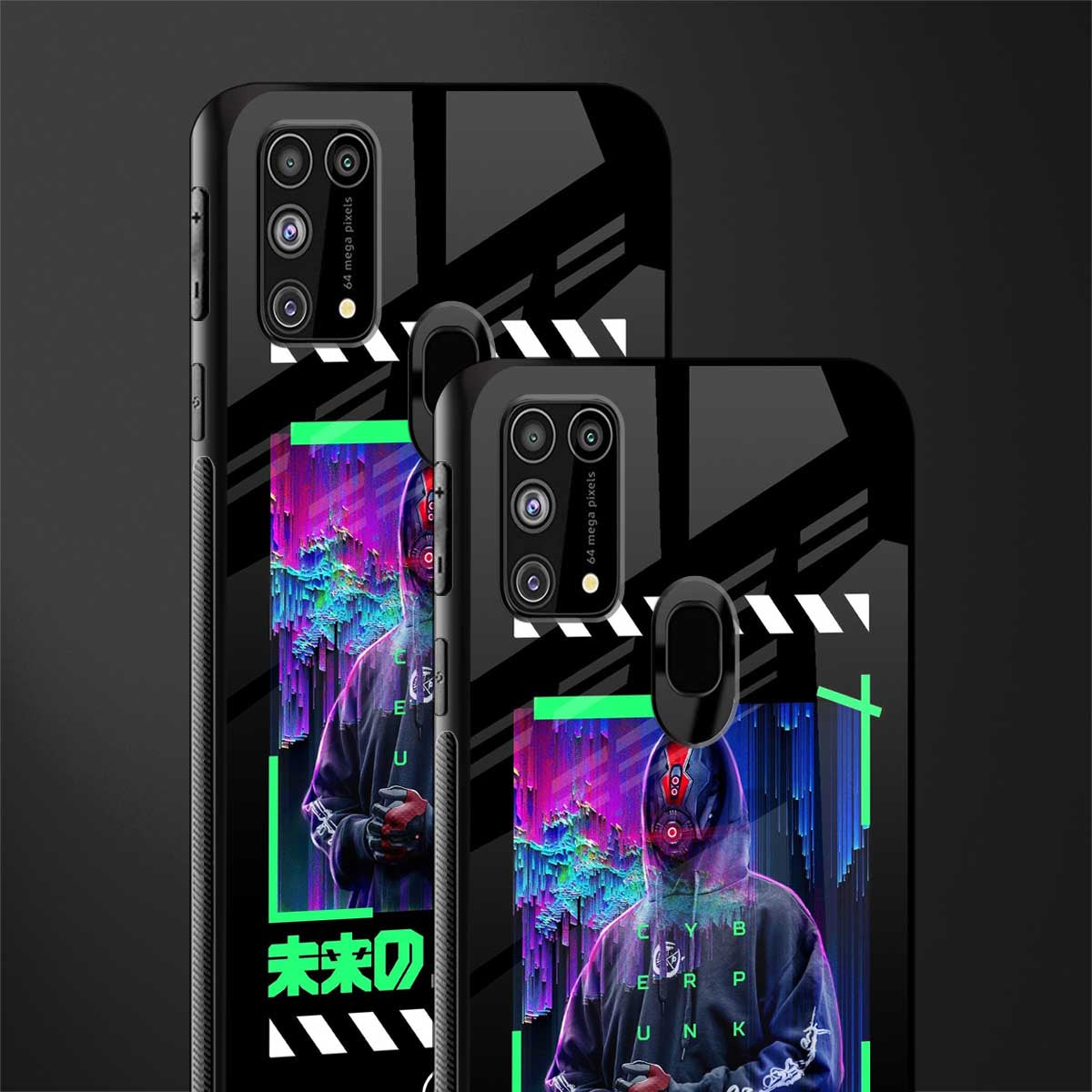 cyberpunk glass case for samsung galaxy m31 prime edition image-2