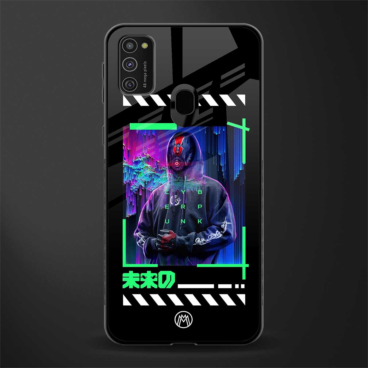 cyberpunk glass case for samsung galaxy m30s image