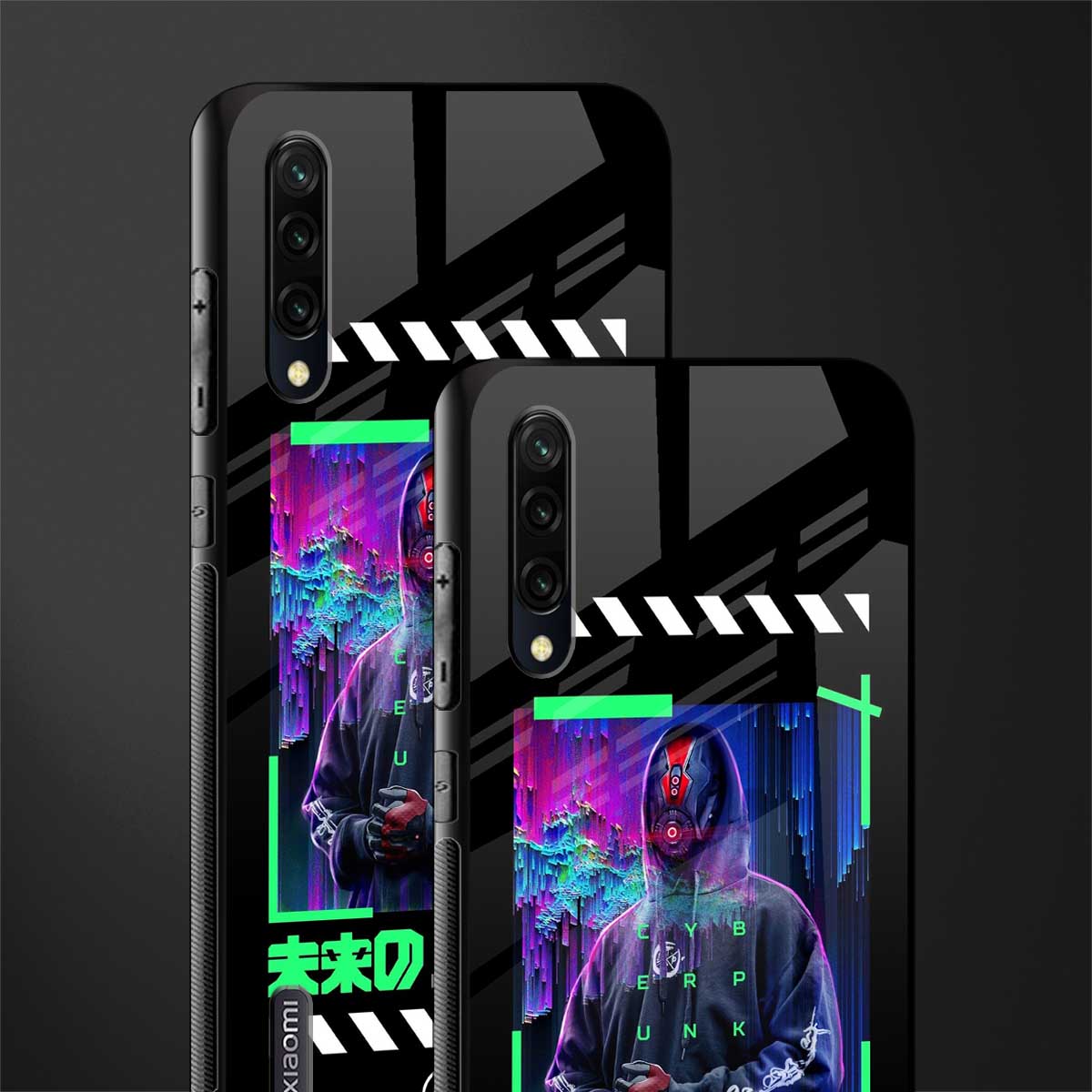 cyberpunk glass case for mi a3 redmi a3 image-2