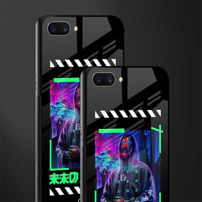 cyberpunk glass case for oppo a3s image-2
