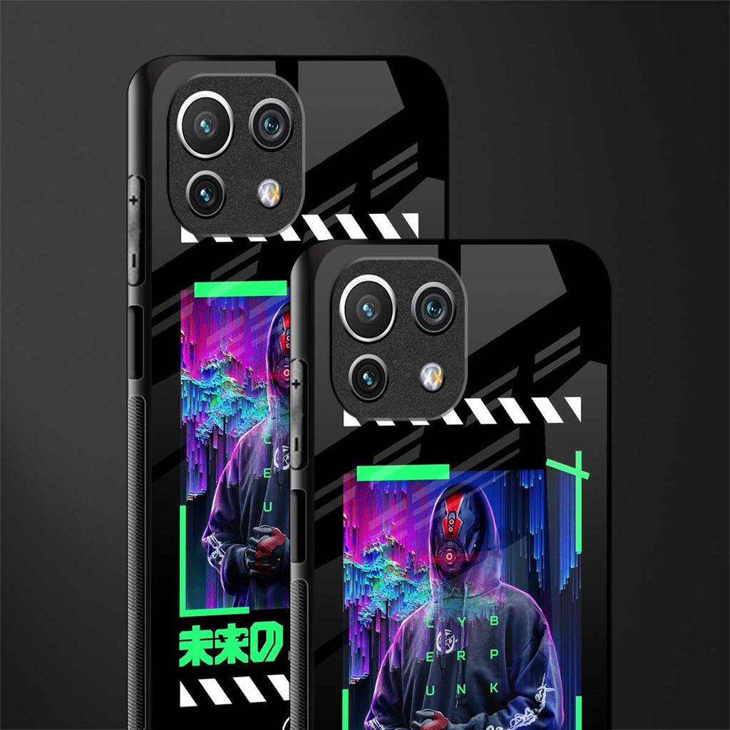 cyberpunk glass case for mi 11 lite image-2