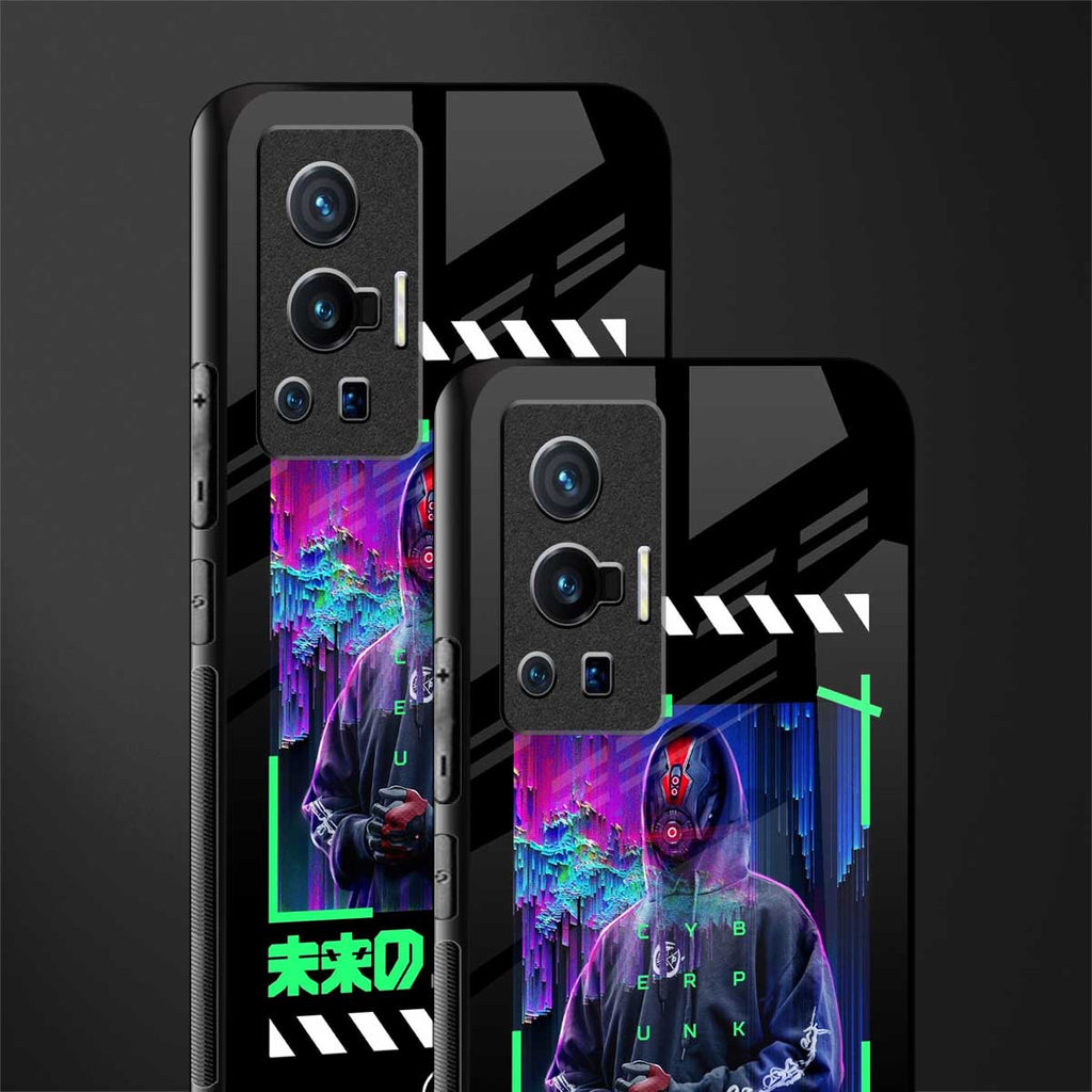 cyberpunk glass case for vivo x70 pro image-2