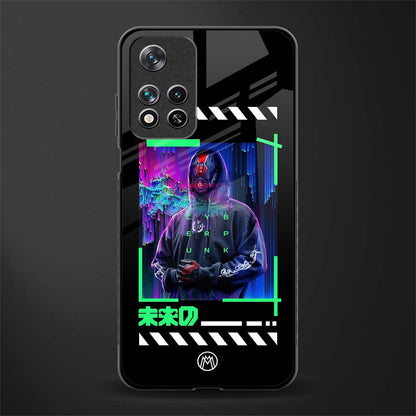 cyberpunk glass case for poco m4 pro 5g image