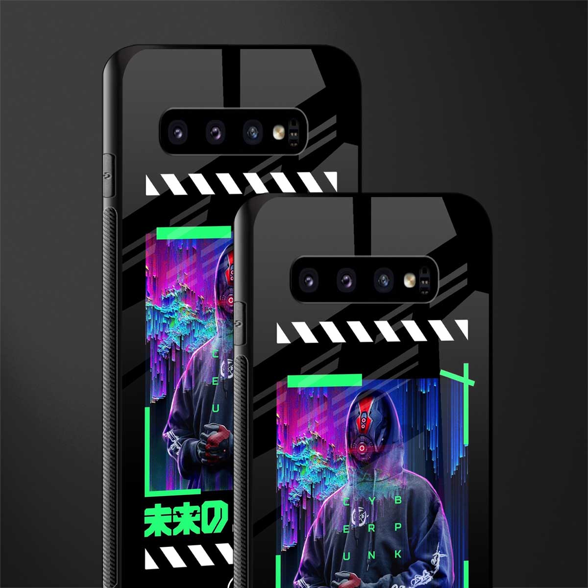 cyberpunk glass case for samsung galaxy s10 image-2