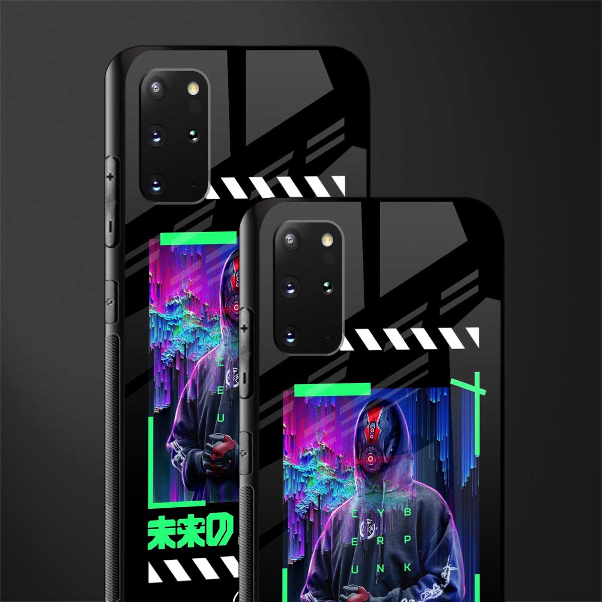 cyberpunk glass case for samsung galaxy s20 plus image-2