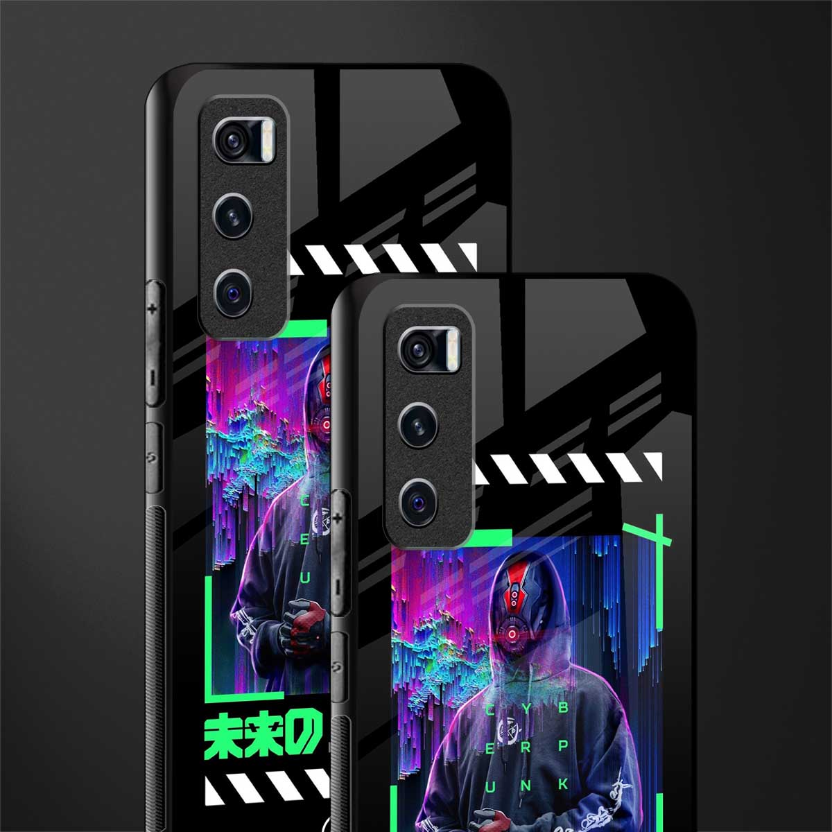 cyberpunk glass case for vivo v20 se image-2