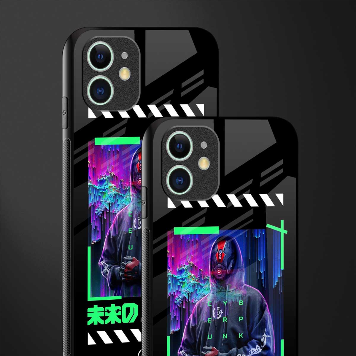 cyberpunk glass case for iphone 12 mini image-2