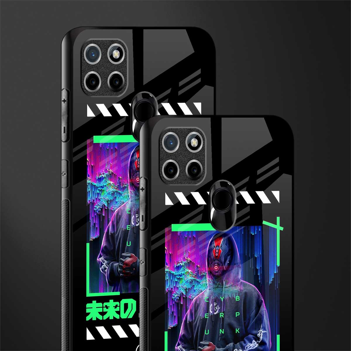 cyberpunk glass case for realme c21y image-2