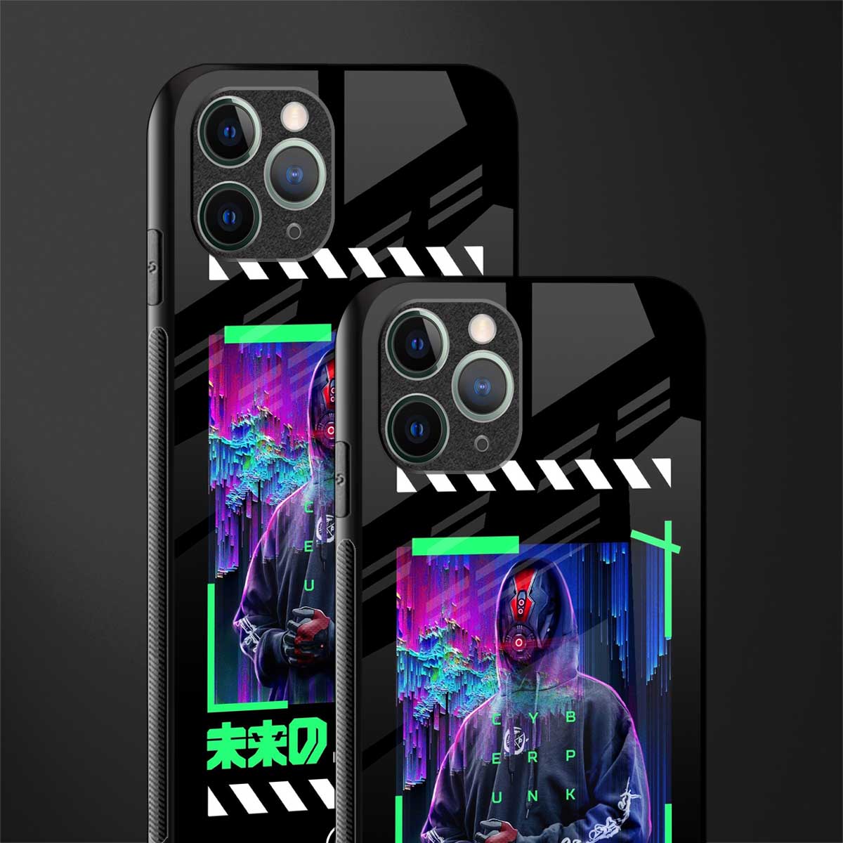 cyberpunk glass case for iphone 11 pro image-2