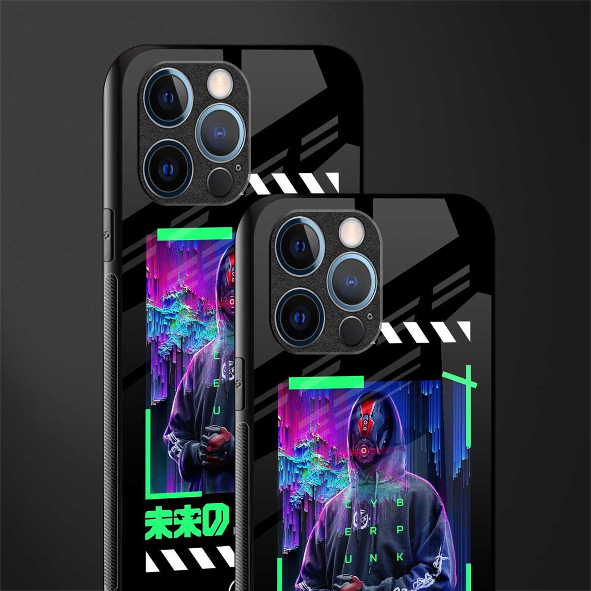 cyberpunk glass case for iphone 12 pro image-2