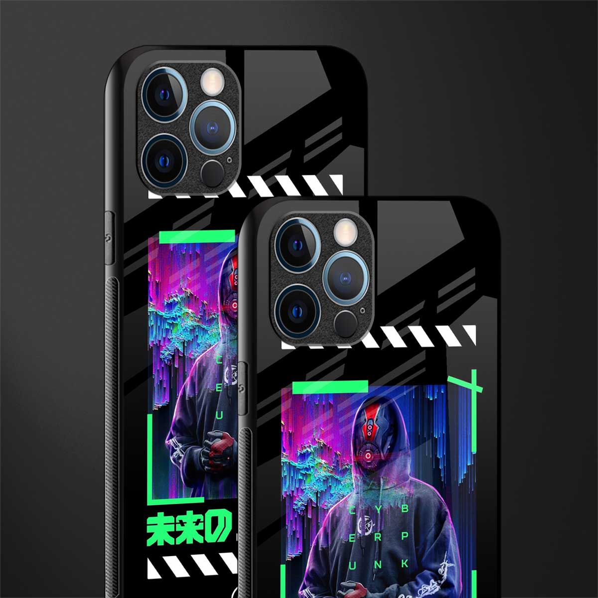 cyberpunk glass case for iphone 12 pro max image-2