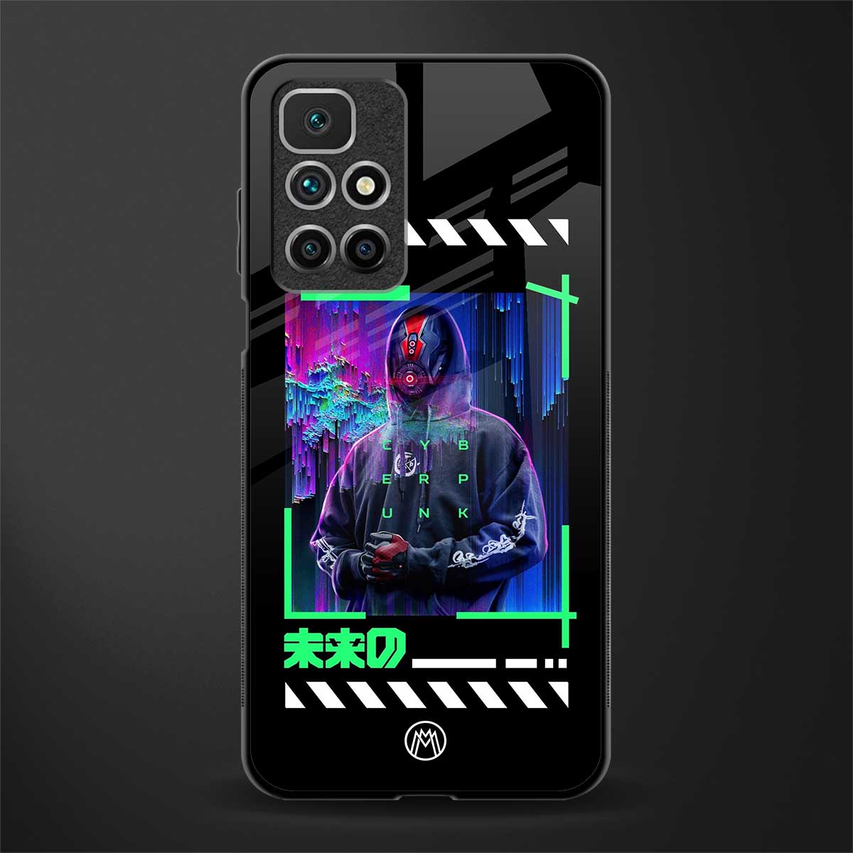 cyberpunk glass case for redmi 10 prime image