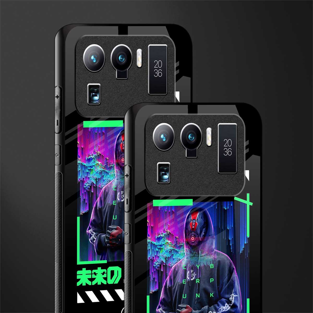 cyberpunk glass case for mi 11 ultra 5g image-2