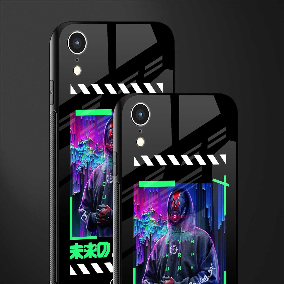 cyberpunk glass case for iphone xr image-2