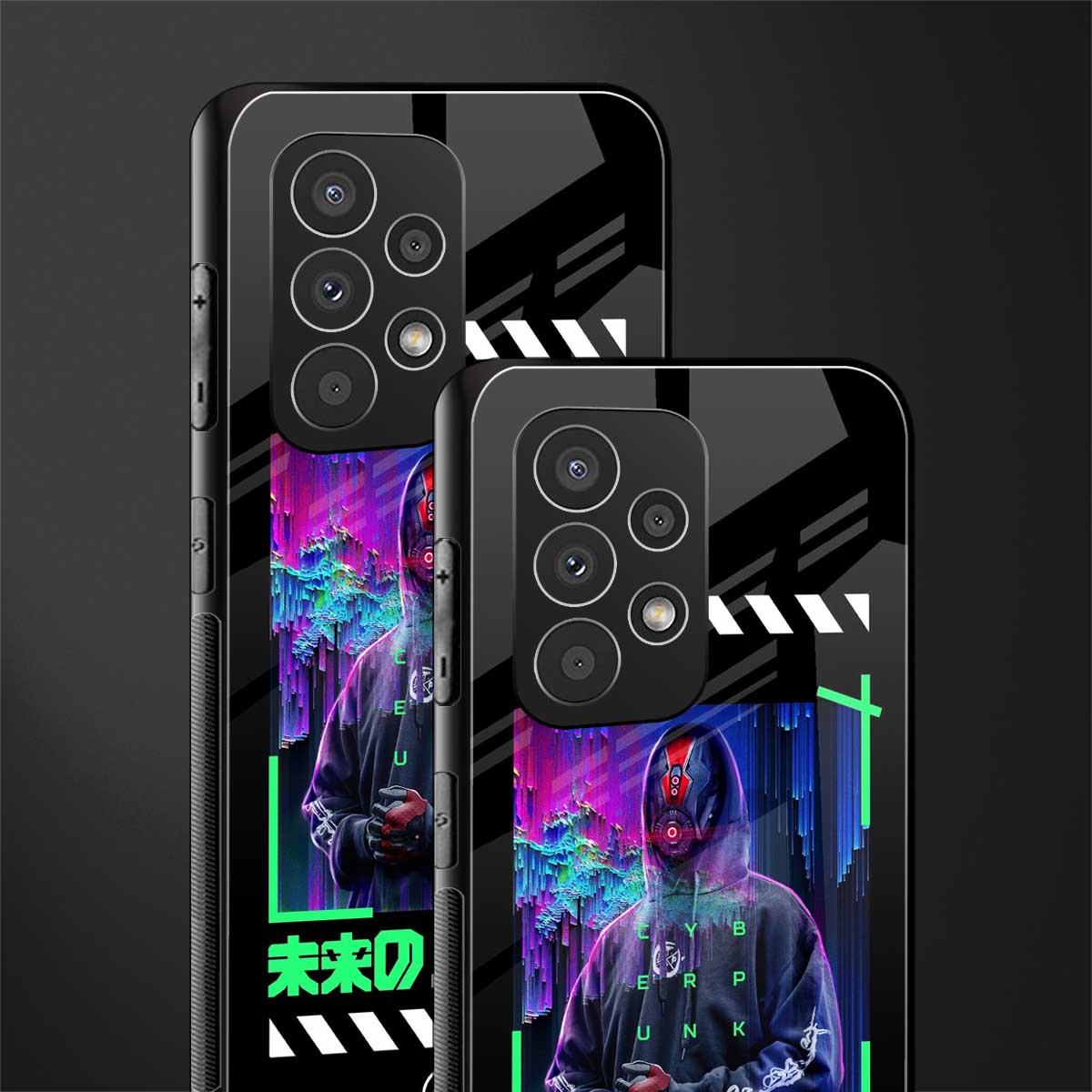 cyberpunk back phone cover | glass case for samsung galaxy a53 5g