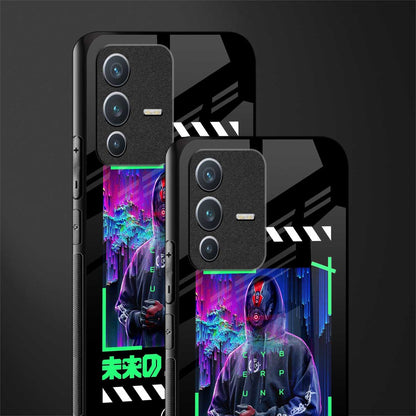 cyberpunk glass case for vivo v23 5g image-2