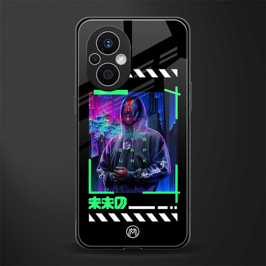 cyberpunk back phone cover | glass case for oppo f21 pro 5g