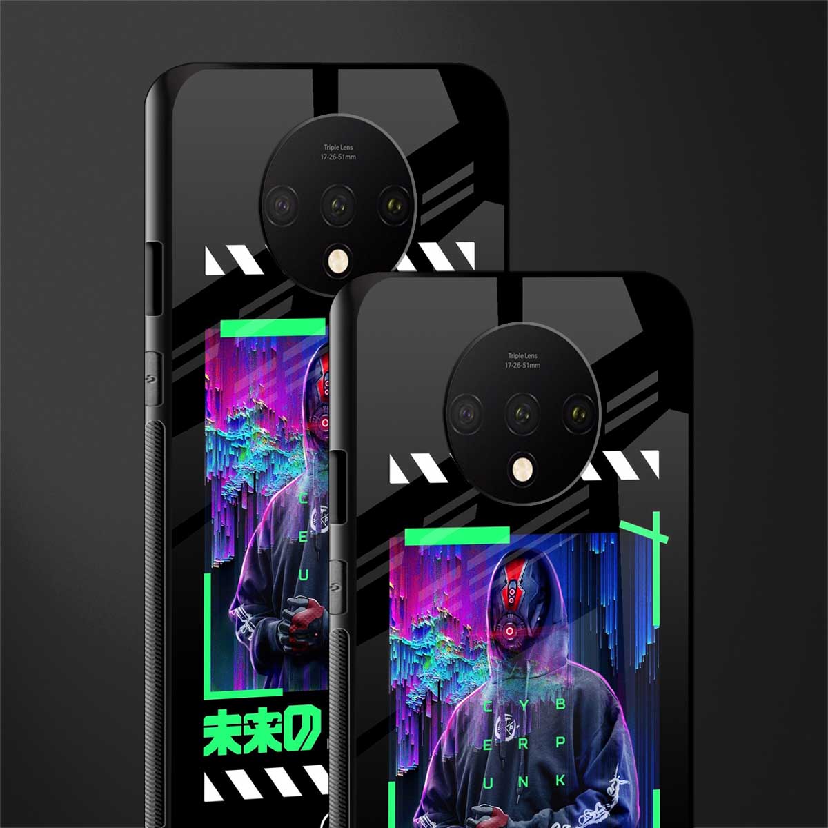cyberpunk glass case for oneplus 7t image-2