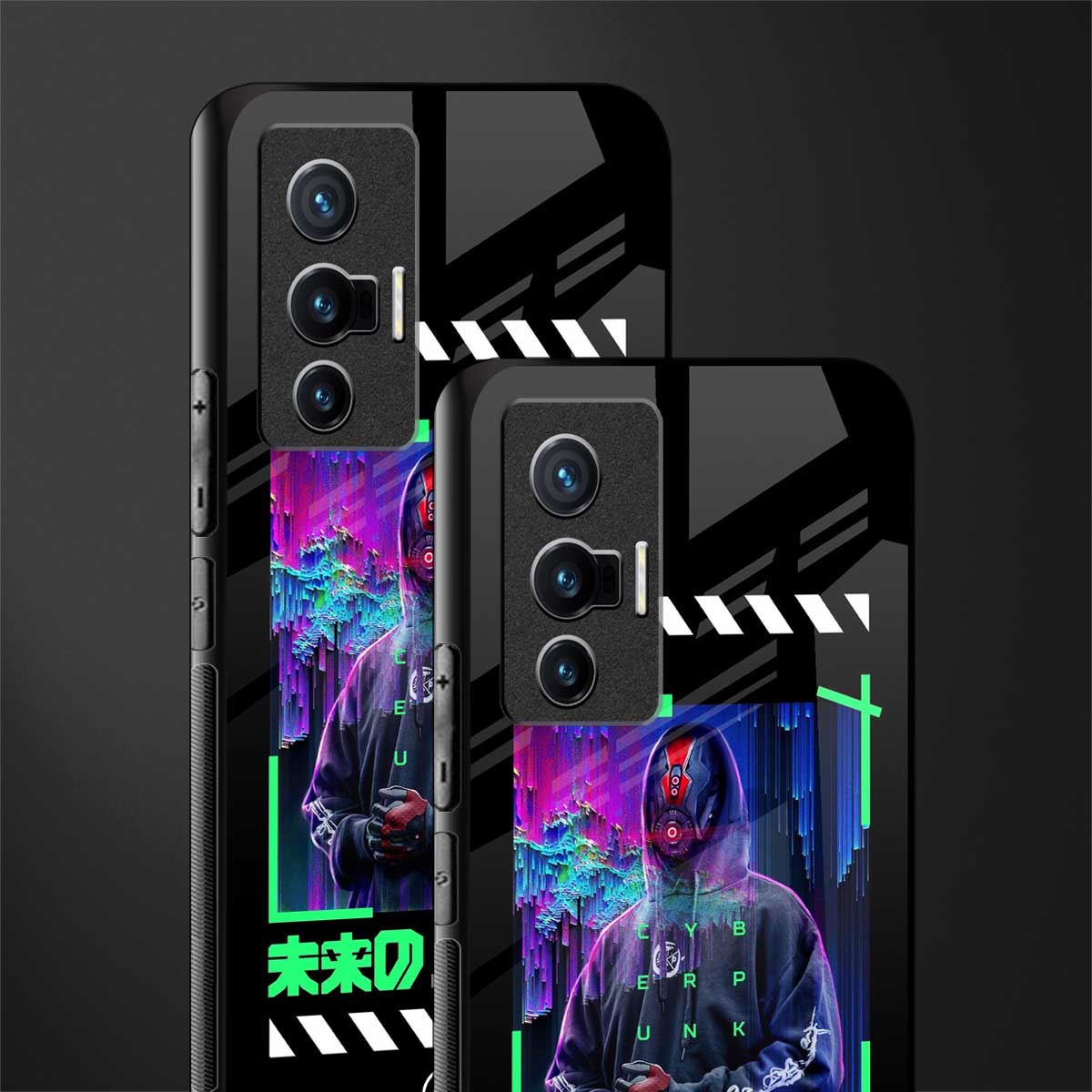 cyberpunk glass case for vivo x70 image-2