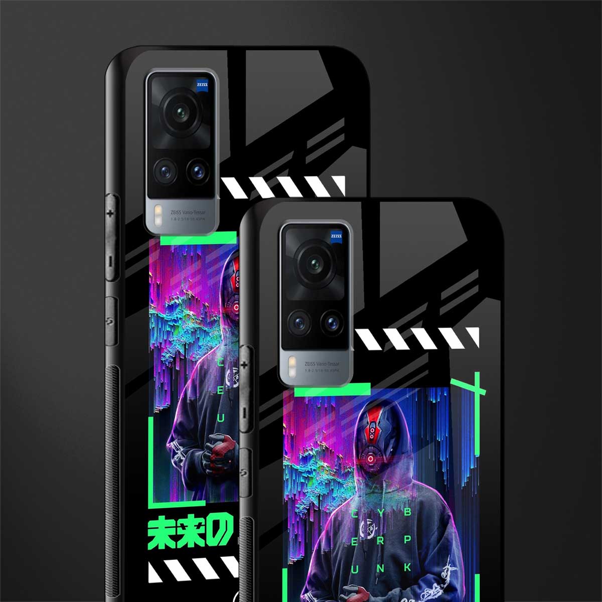 cyberpunk glass case for vivo x60 image-2