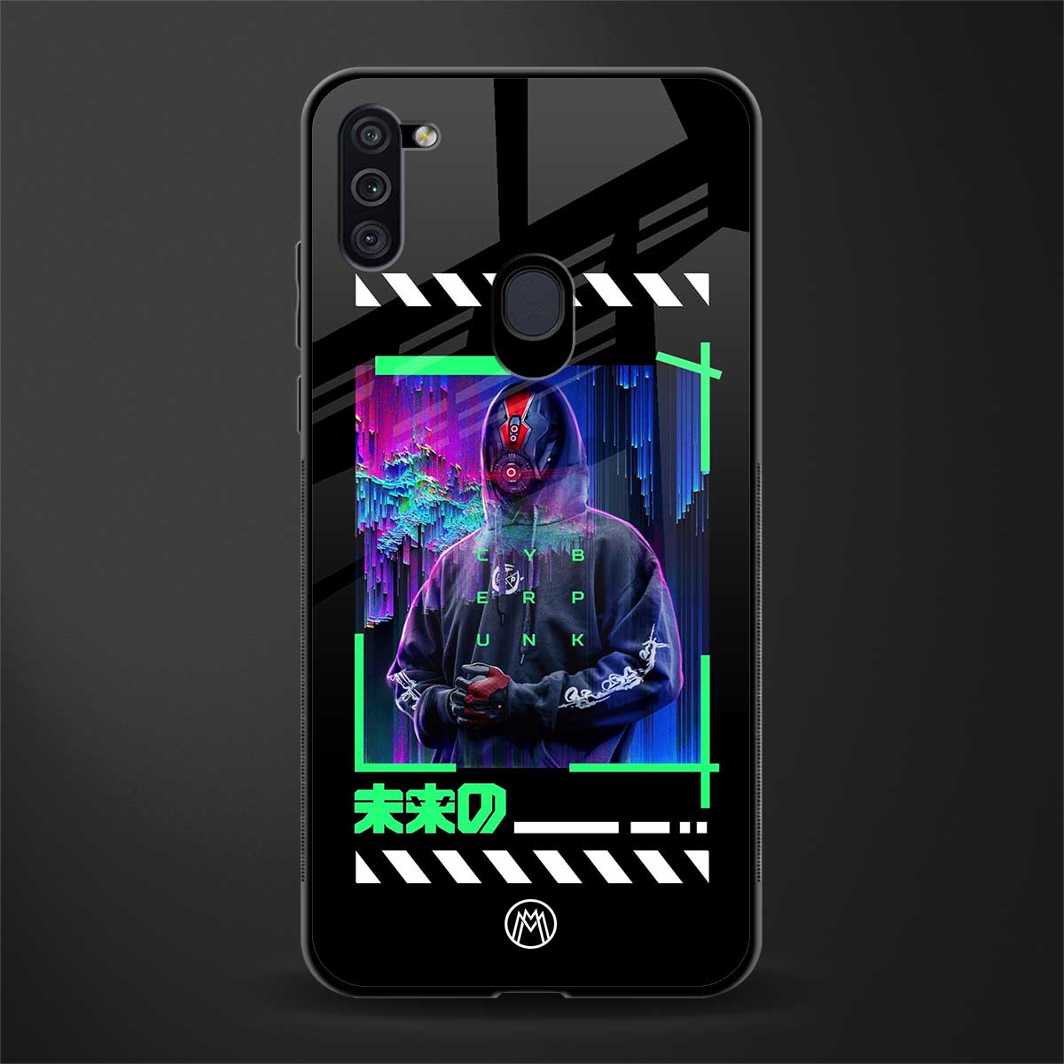 cyberpunk glass case for samsung galaxy m11 image