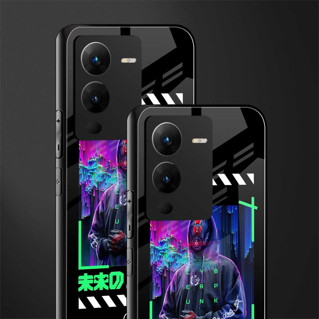 cyberpunk back phone cover | glass case for vivo v25 pro 5g