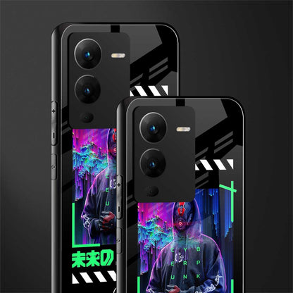 cyberpunk back phone cover | glass case for vivo v25 pro 5g