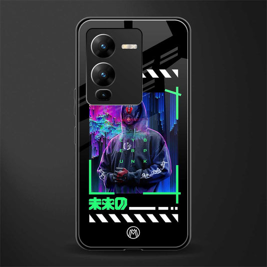 cyberpunk back phone cover | glass case for vivo v25 pro 5g