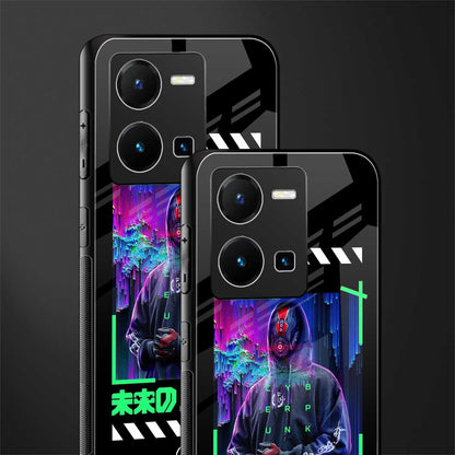 cyberpunk back phone cover | glass case for vivo y35 4g