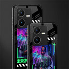 cyberpunk back phone cover | glass case for vivo y22