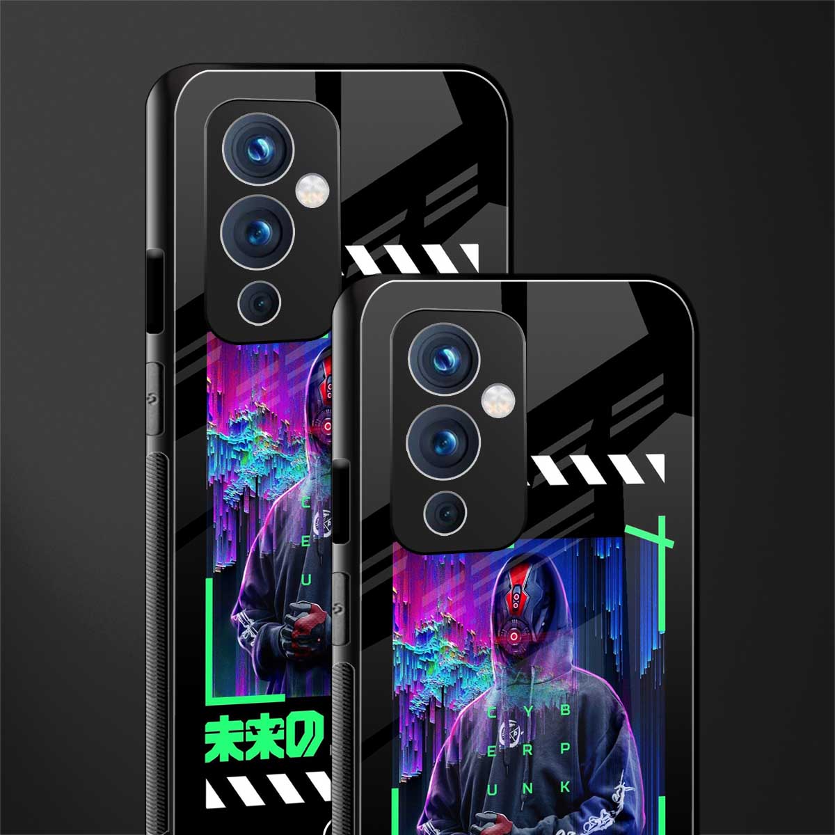 cyberpunk back phone cover | glass case for oneplus 9