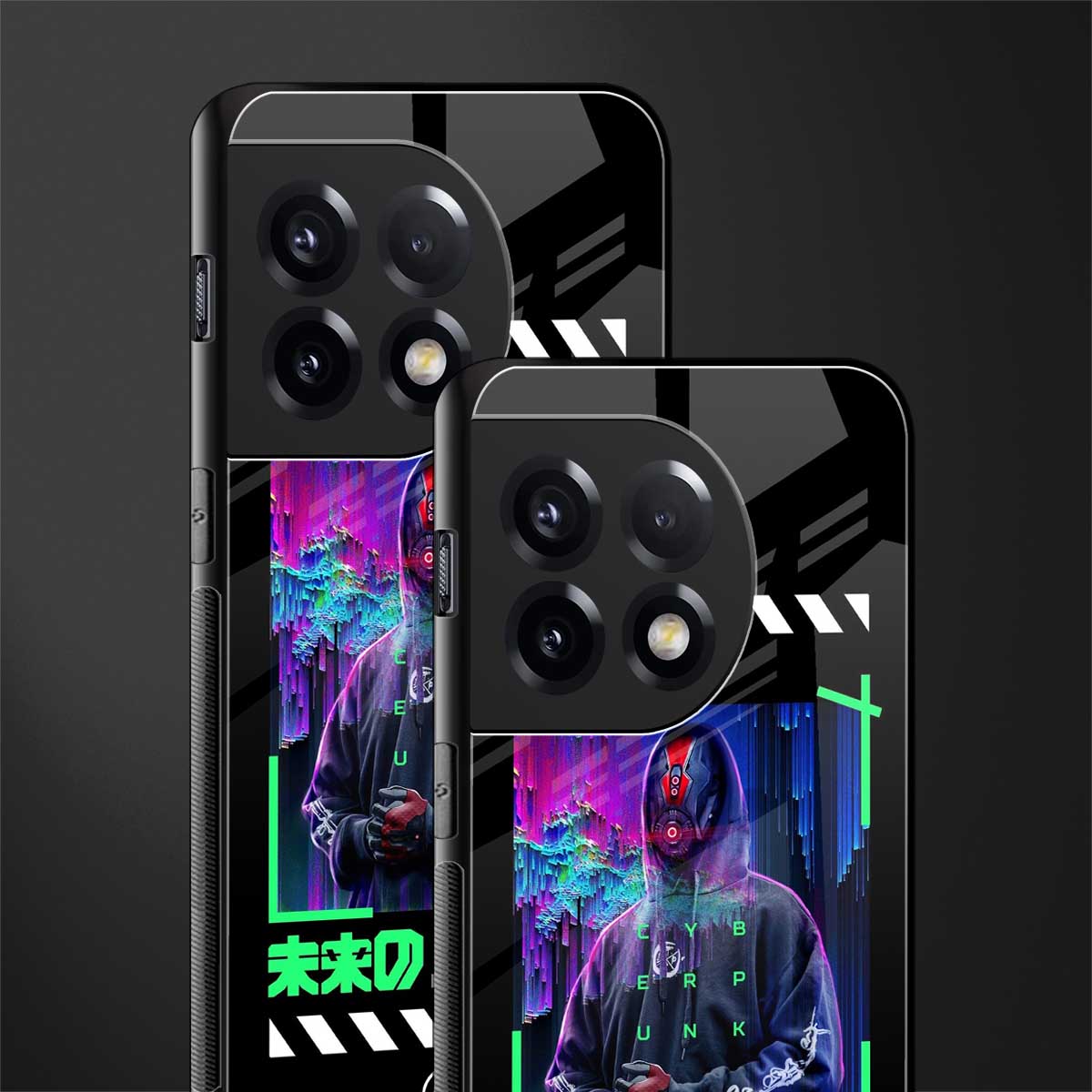 cyberpunk back phone cover | glass case for oneplus 11r