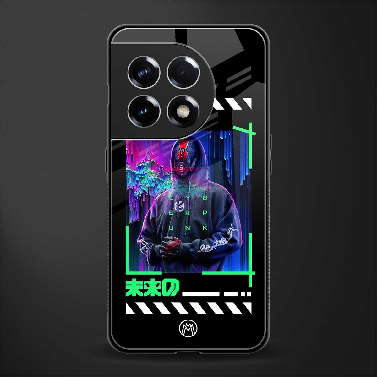 cyberpunk back phone cover | glass case for oneplus 11r