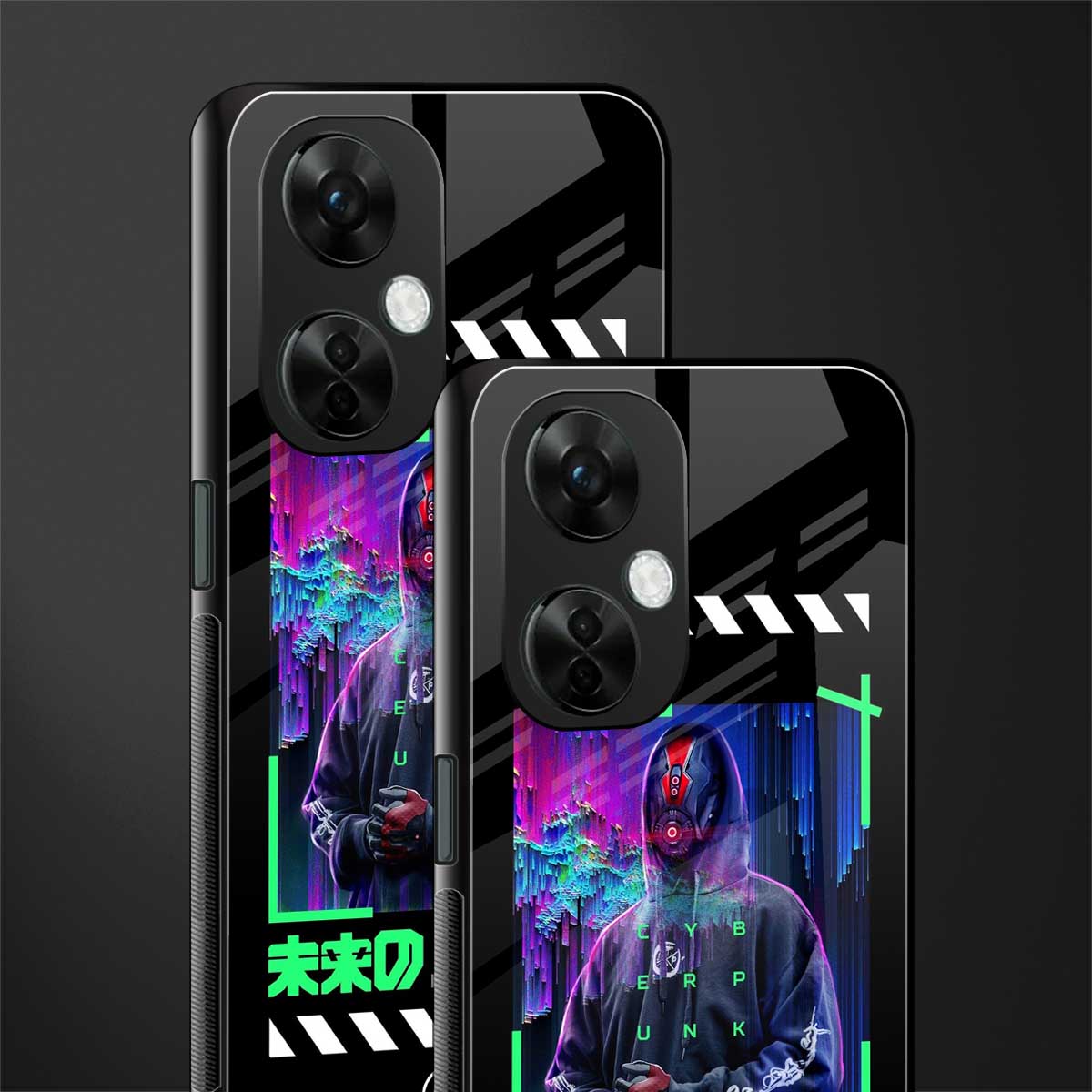 cyberpunk back phone cover | glass case for oneplus nord ce 3 lite