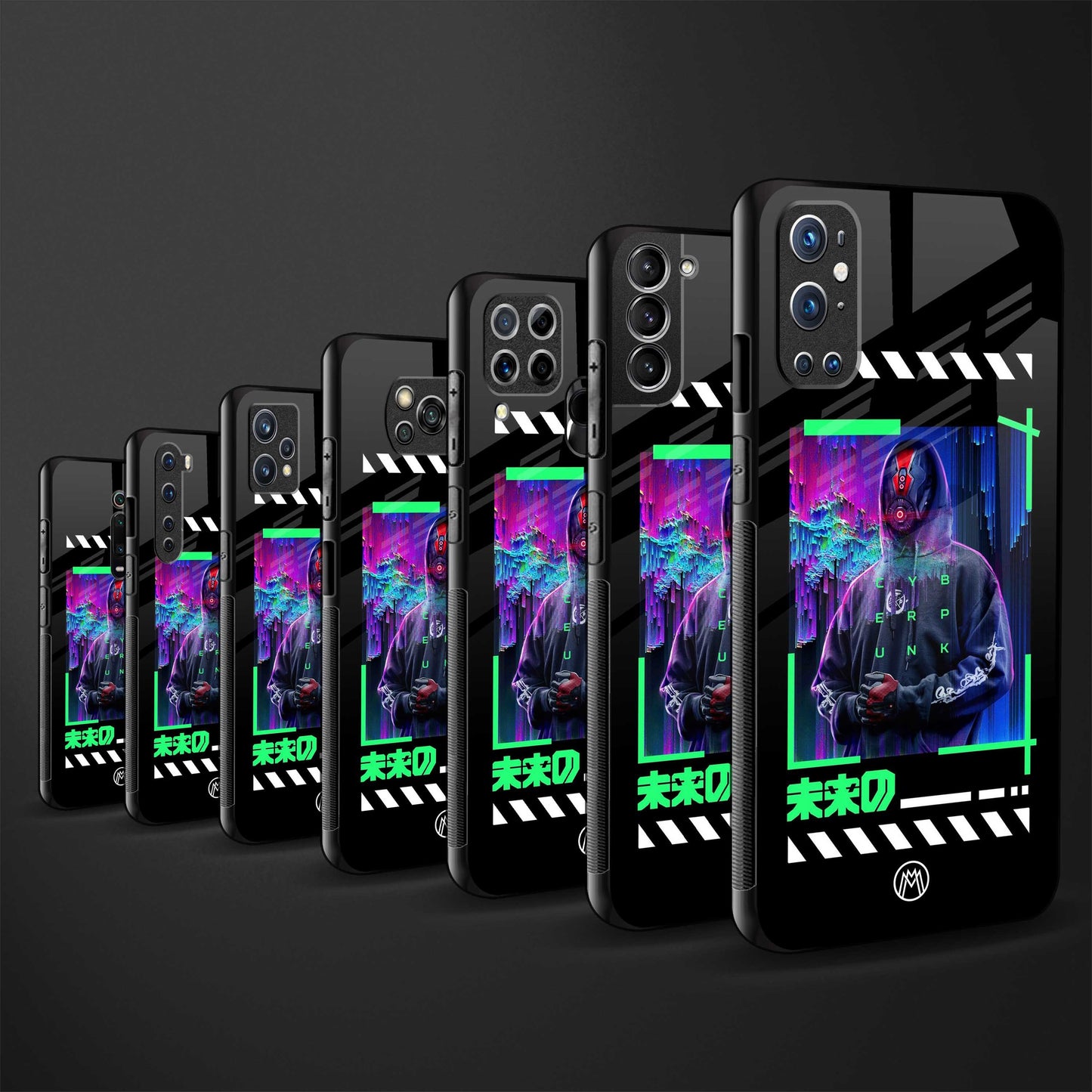 cyberpunk glass case for redmi 9 prime image-3