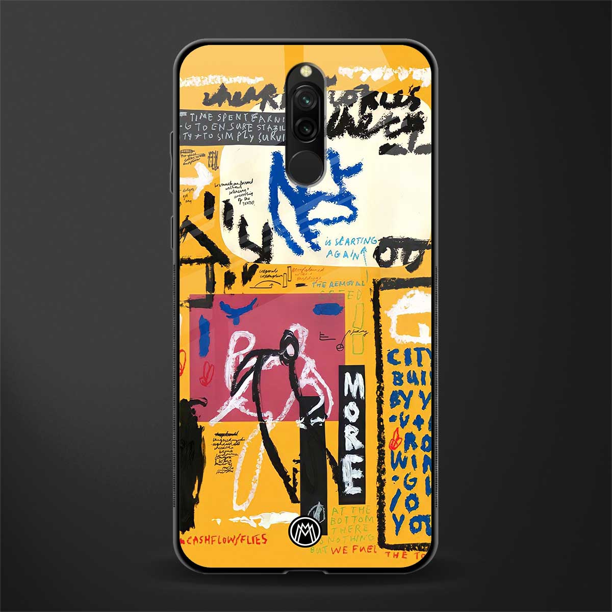 daily dose of motivation glass case for redmi 8 image