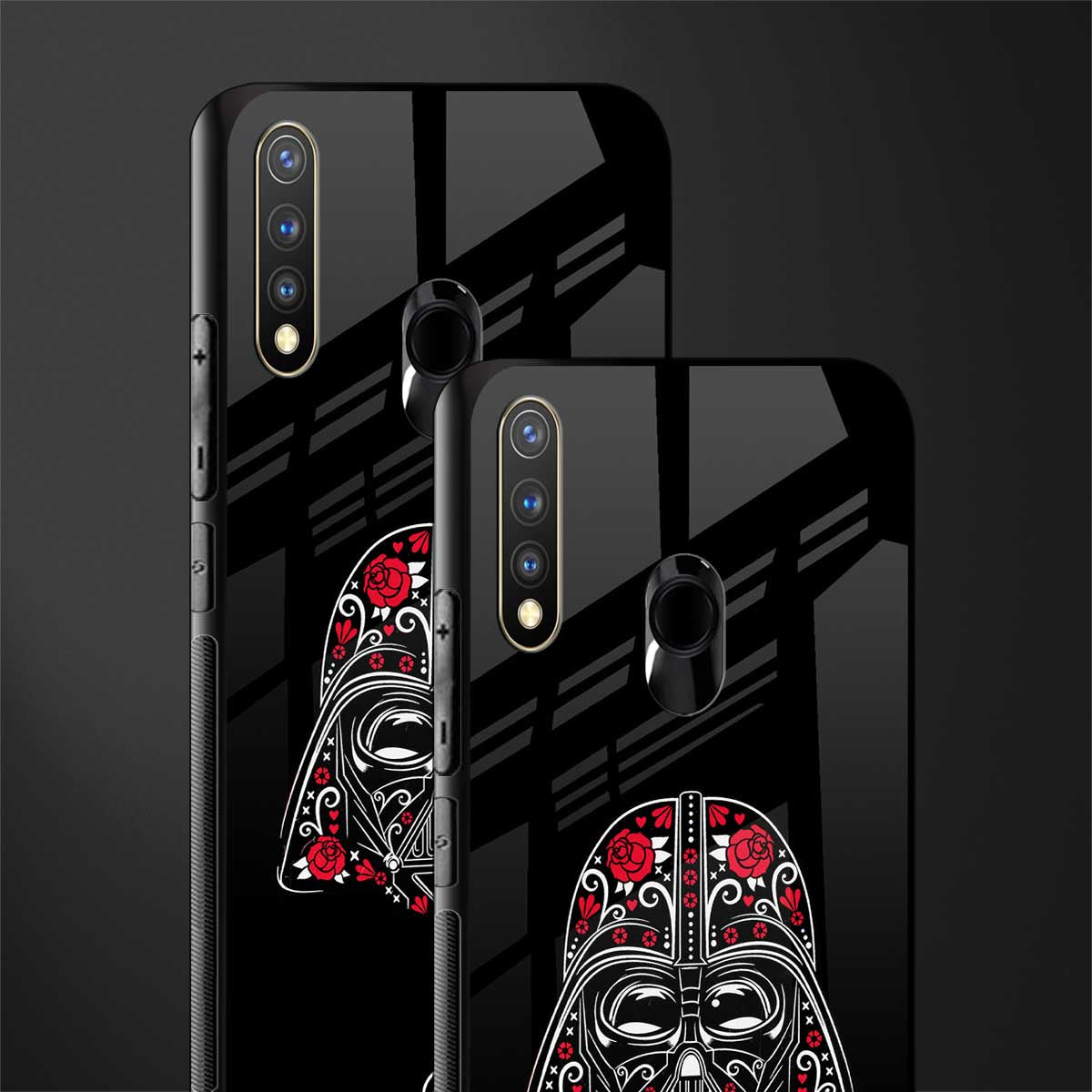 darth vader glass case for vivo u20 image-2