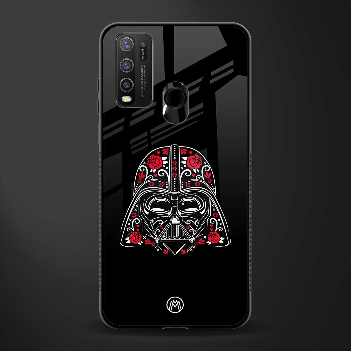 darth vader glass case for vivo y50 image