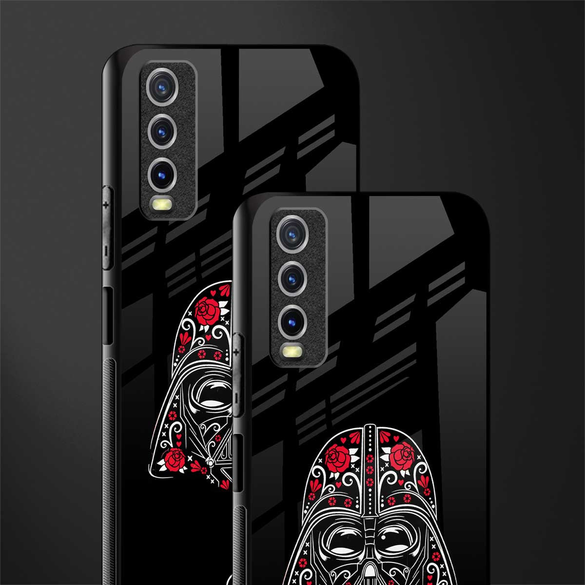 darth vader glass case for vivo y12g image-2