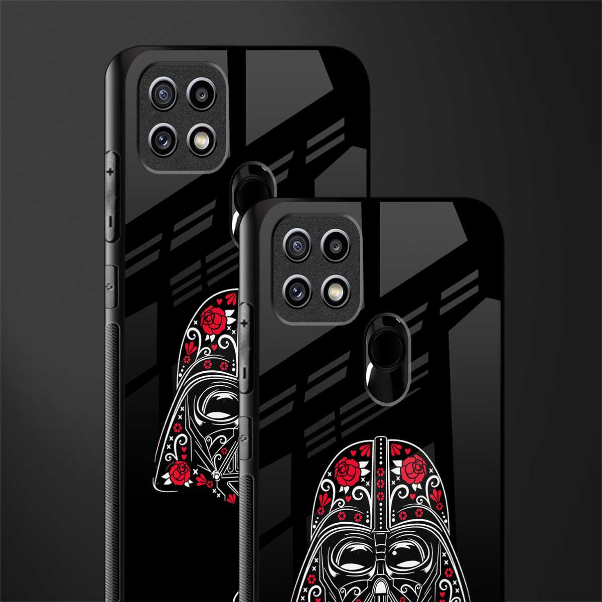 darth vader glass case for oppo a15s image-2