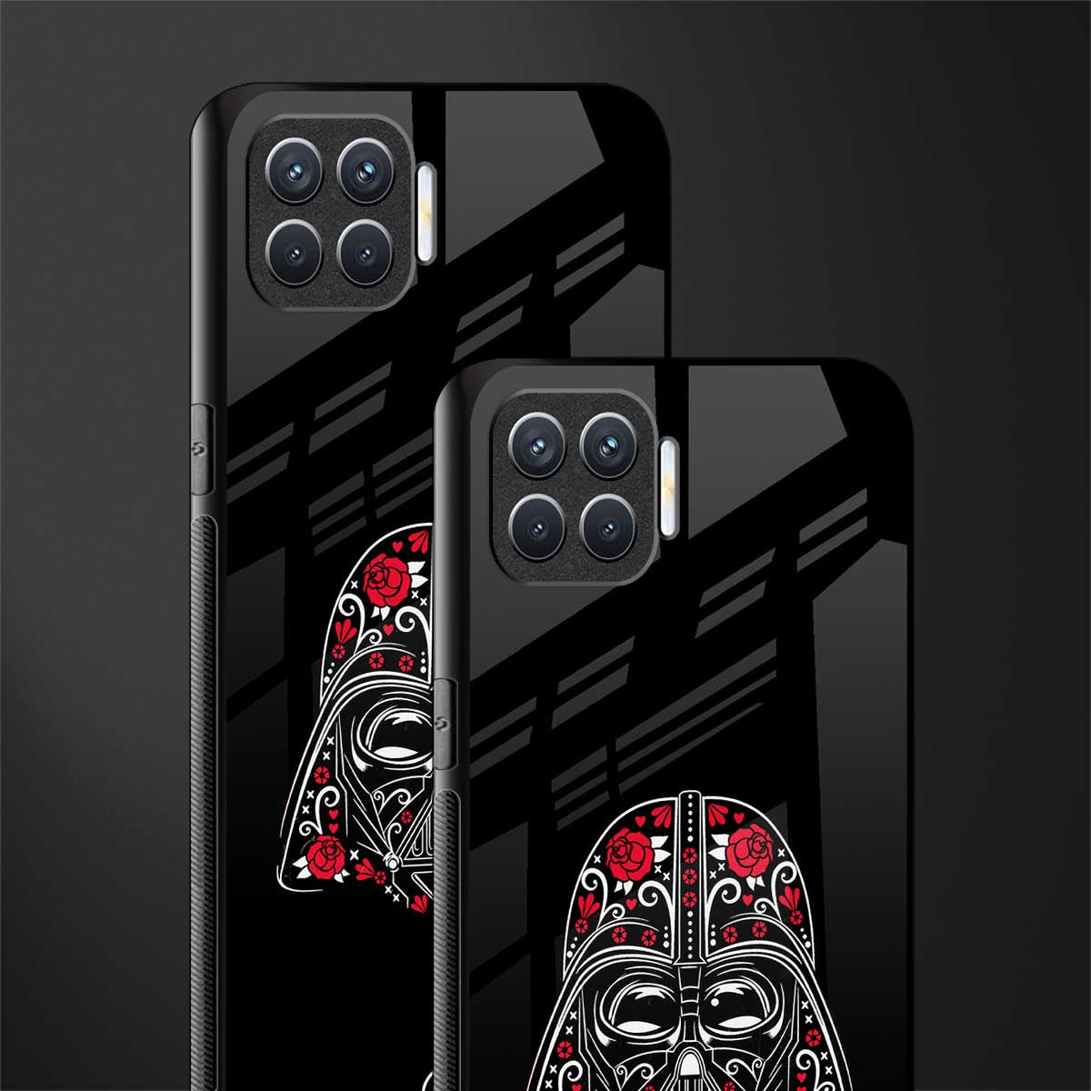 darth vader glass case for oppo f17 image-2